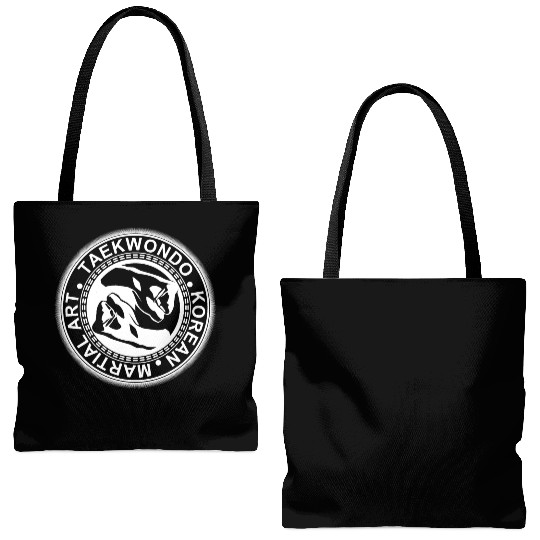 TAEKWONDO FIST YING YANG Tote Bags (AOP)
