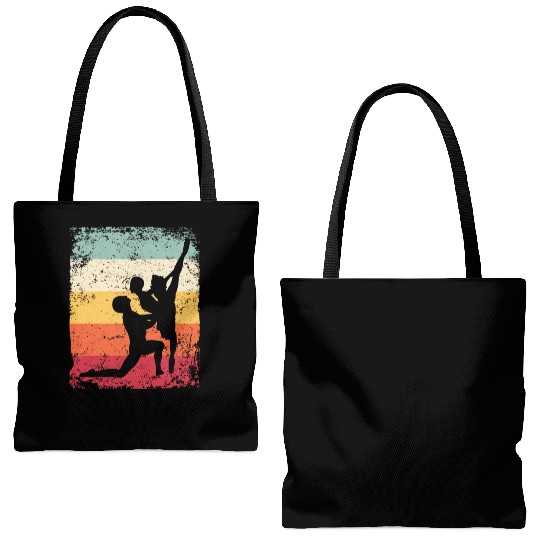 Ballet Dance Couple Vintage Ballerina Tote Bags (AOP)