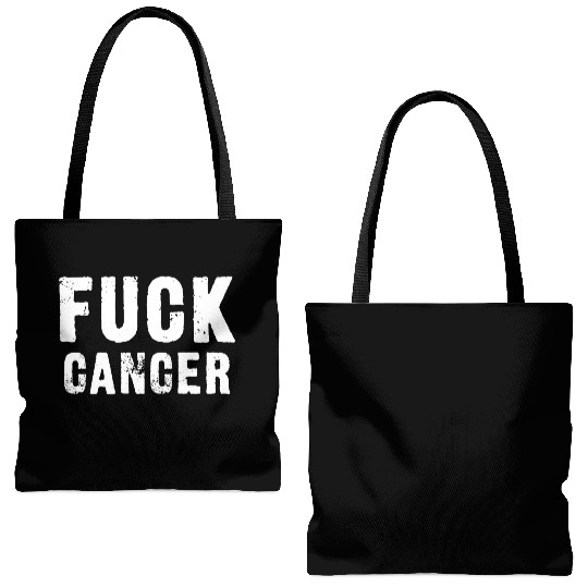 Fuck Cancer Tote Bags (AOP)