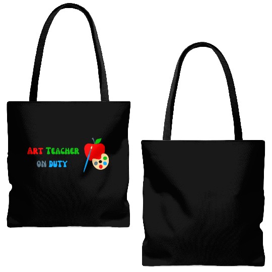 Art Teacher On Duty Tote Bags (AOP)