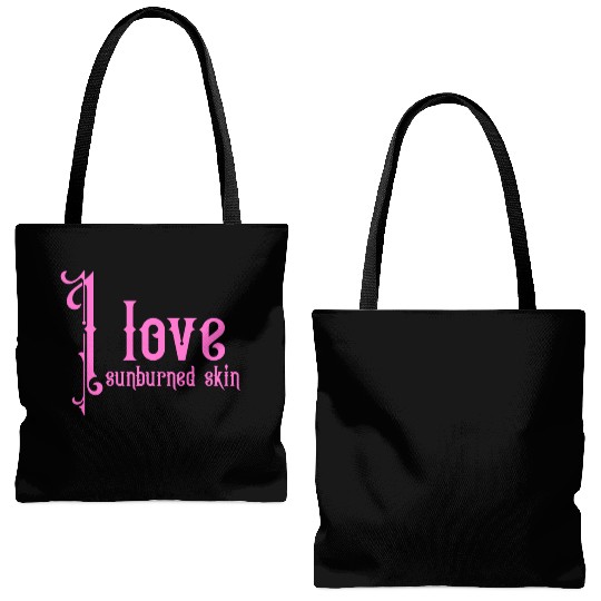 I love sunburned skin Tote Bags (AOP)