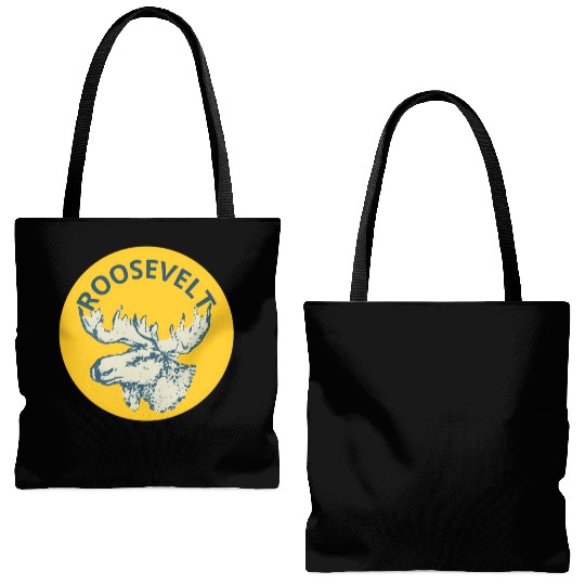 Teddy Roosevelt Bull Moose Py Tote Bags (AOP)