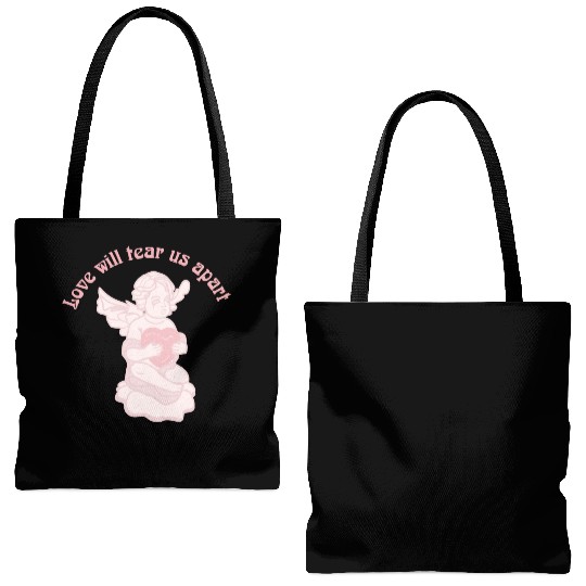 Love Will Tear Us Apart Tote Bags (AOP)