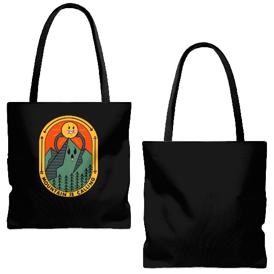 Mountain Is Calling Tote Bags (AOP)