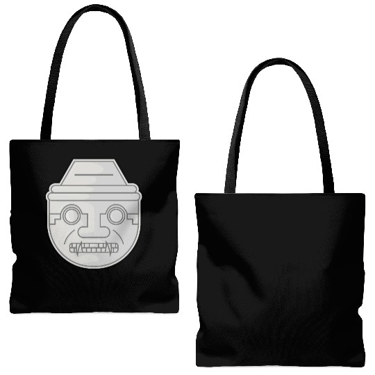 Colombian San Agustin Pre Columbus Indigenous Tote Bags (AOP)