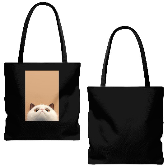Cranky Whiskers - Adorable Grumpy Cat Tote Bags (AOP)