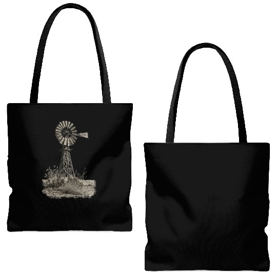 American farmer windmill design Tote Bags (AOP)