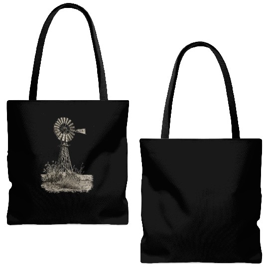American farmer windmill design Tote Bags (AOP)