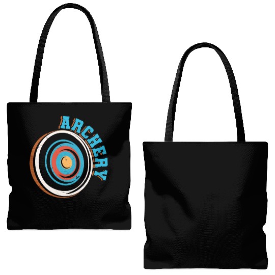 Retro Vintage Archery Hunting Target Bow Arrow Tote Bags (AOP)