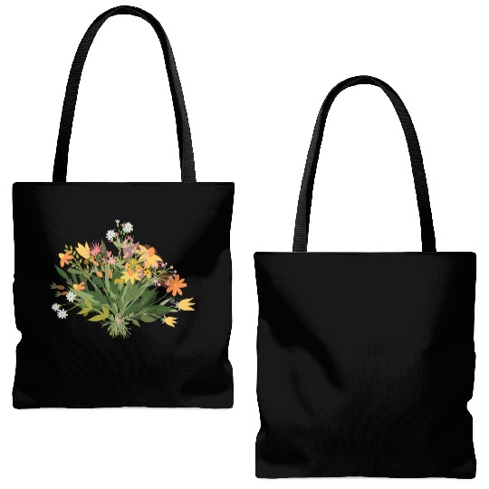 Gather Your Courage Like Wild Flowers Tote Bags (AOP)