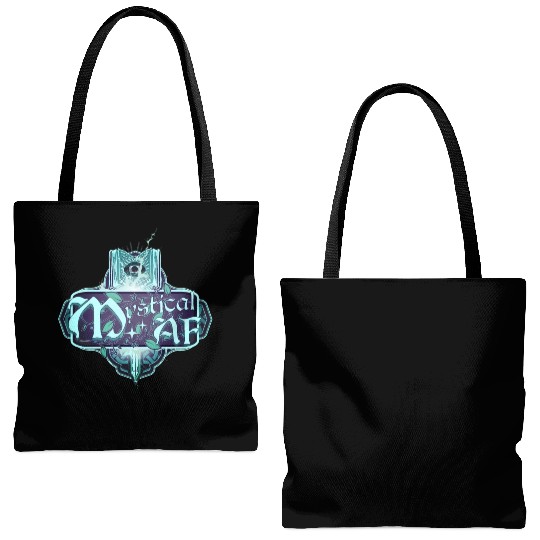 Mystical AF Spell Book and Mystic Eye Tote Bags (AOP)