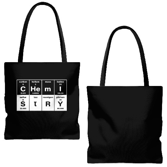 Chemistry Periodic Table Science Teacher Funny Tote Bags (AOP)