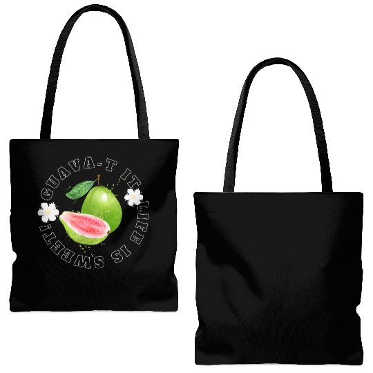 Guava T It Life Is Sweet Tote Bags (AOP)