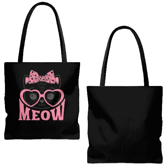 Playful Cat Whispers: Simply Meow Tote Bags (AOP)