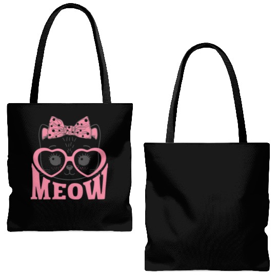 Playful Cat Whispers: Simply Meow Tote Bags (AOP)