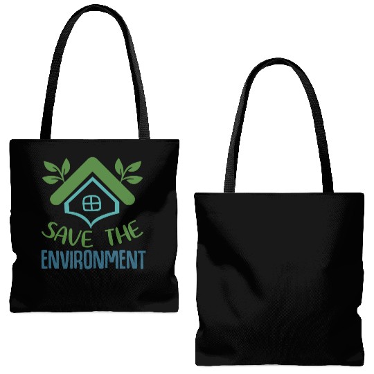 Save The Environment Tote Bags (AOP)