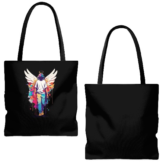 Angel with no face Tote Bags (AOP)