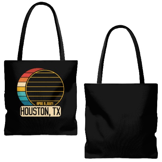 Total Solar Eclipse Texas Houston April 28 2024Hou Tote Bags (AOP)