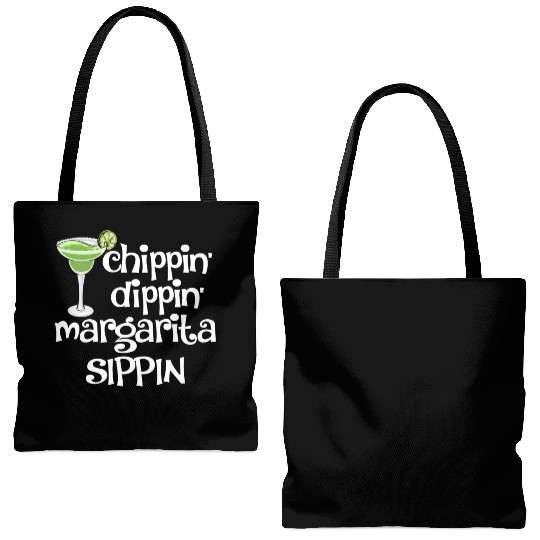 Chippin Dippin Margarita Sippin Tote Bags (AOP)