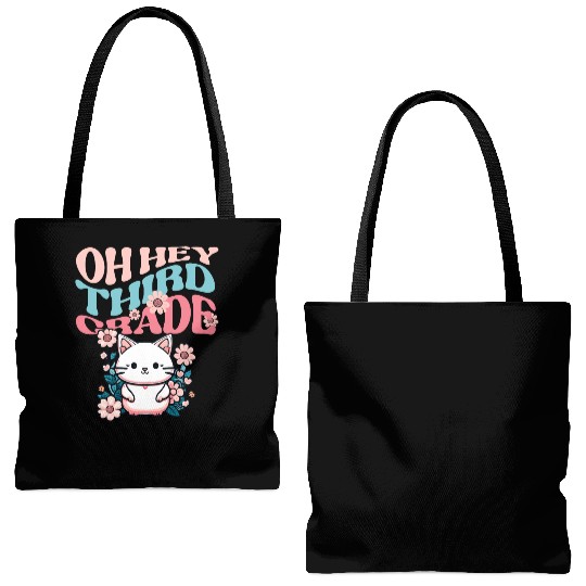 Back to school Oh-hey third grade 3rd-grade back Tote Bags (AOP)