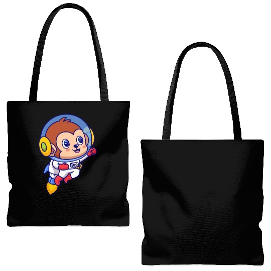 Flying Monkey Astronaut Tote Bags (AOP)