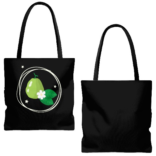 Guava With Flower And Leaves Tote Bags (AOP)
