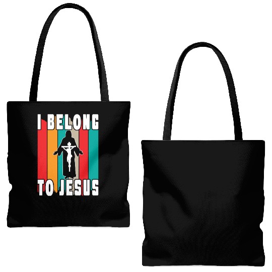 I Belong To Jesus Love Jesus Christian Christmas Tote Bags (AOP)