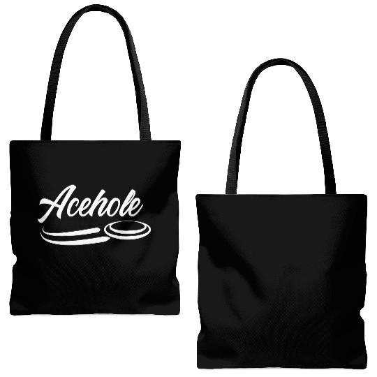 Acehole Disc Golf Tote Bags (AOP) for frisbee golf for dis