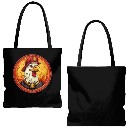 Fire department cock Tote Bags (AOP)