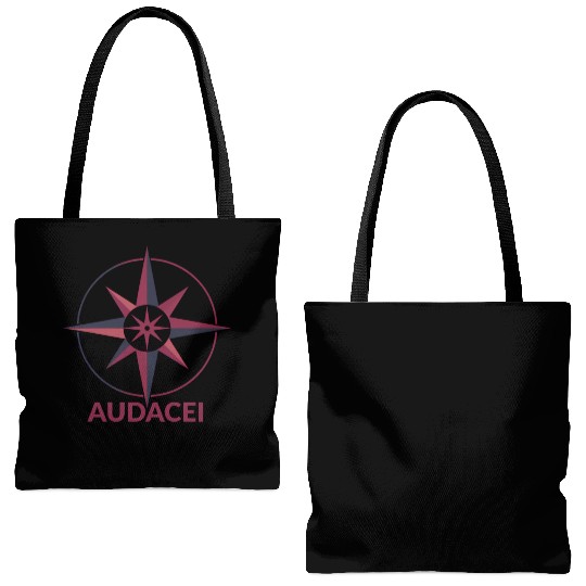 Courageous Evolution: Audacei Color Logo Tote Bags (AOP)