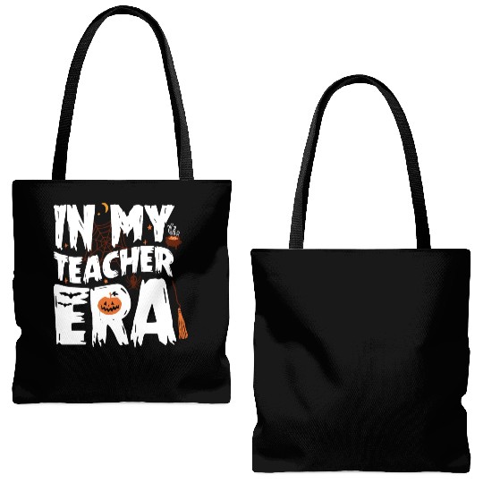 IN MY TEACHER ERA HALLOWEEN Tote Bags (AOP)