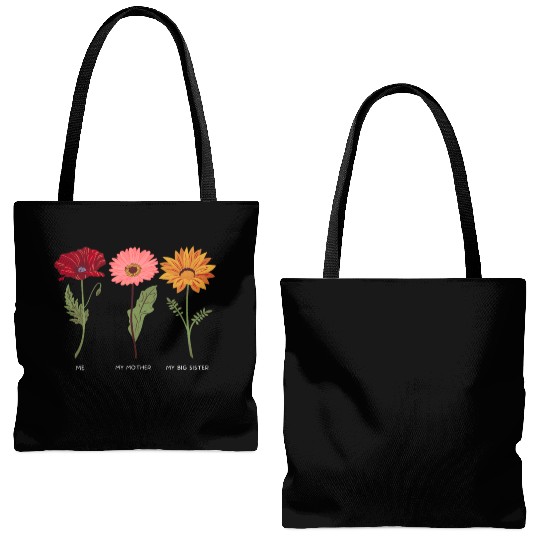 Big sister and mom and me Tote Bags (AOP)