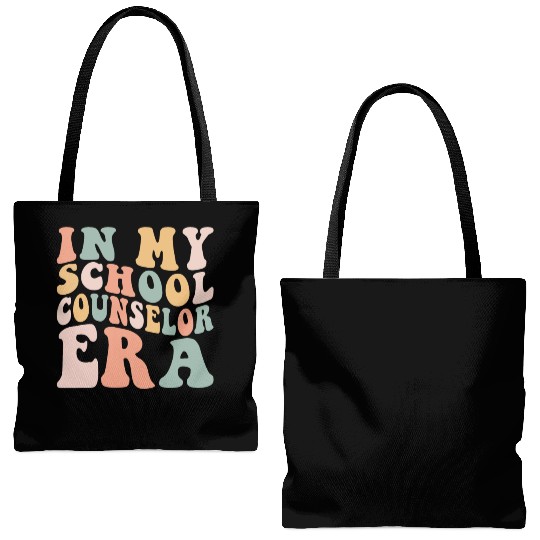 Retro In My School Counselor Era Back To School Tote Bags (AOP)