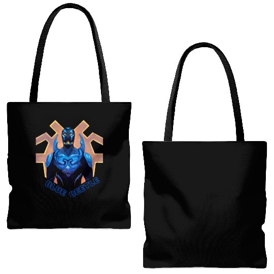 Blue Beetle Tote Bags (AOP)