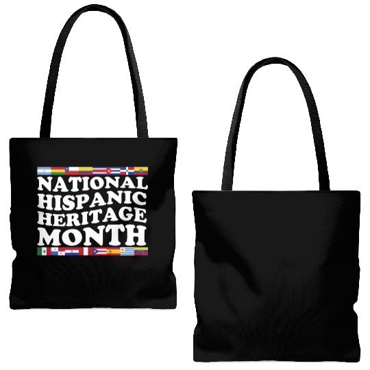 Hispanic Heritage Month National Latino Countries Tote Bags (AOP)