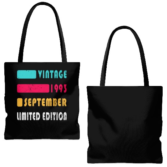 september 1993 Anniversary september 1993 septembe Tote Bags (AOP)