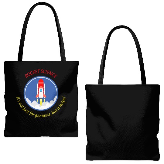 Rocket Scientist Tote Bags (AOP)
