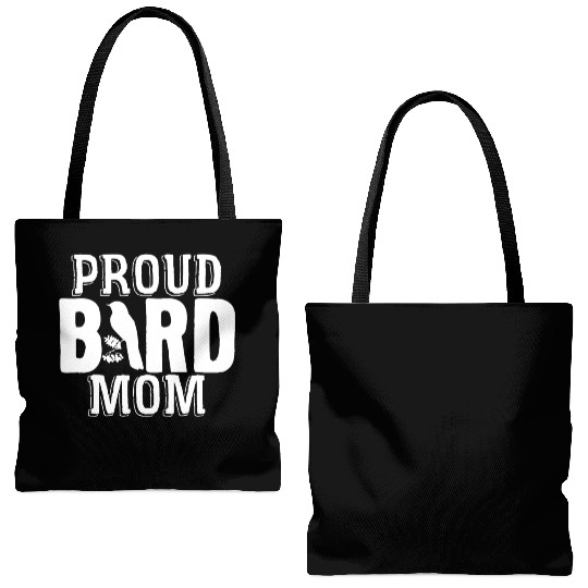 Bird Mom Birds Love Budgie Sparrow Heron Parrot Tote Bags (AOP)