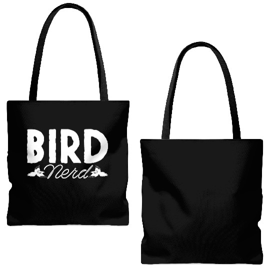 Bird Nerd Joke Birds Lover Budgie Parrot Heron Tote Bags (AOP)