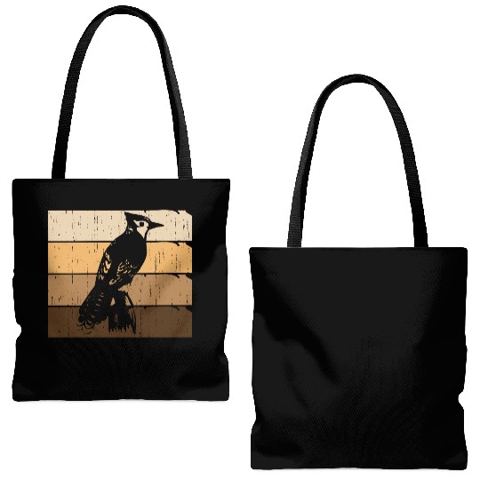 Bird Woodpecker Art Budgie Hummingbird Parrot Tote Bags (AOP)