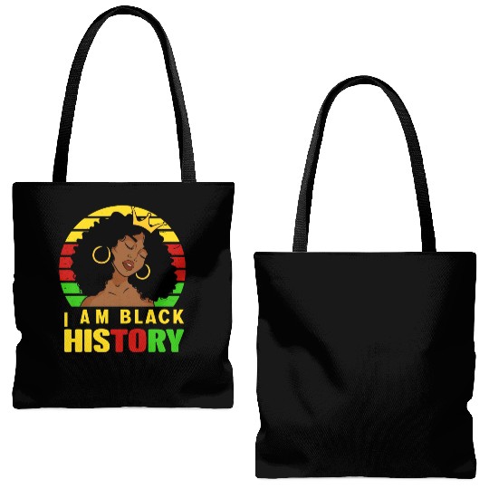 I Am Black History Month African American For Tote Bags (AOP)