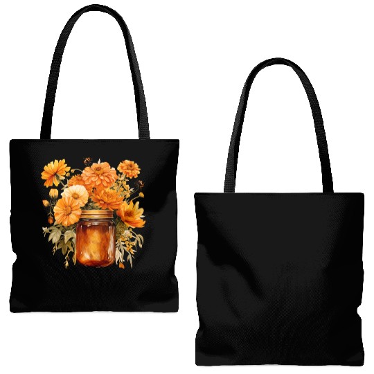 Wild Flowers Tote Bags (AOP) Design - Funny gift