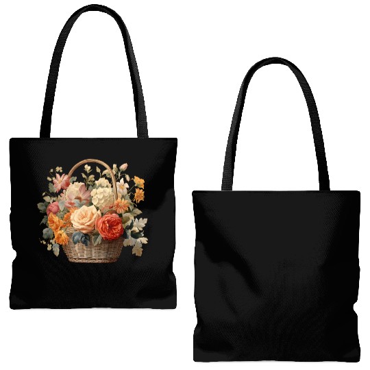 Wild Flowers Tote Bags (AOP) Design - Funny gift
