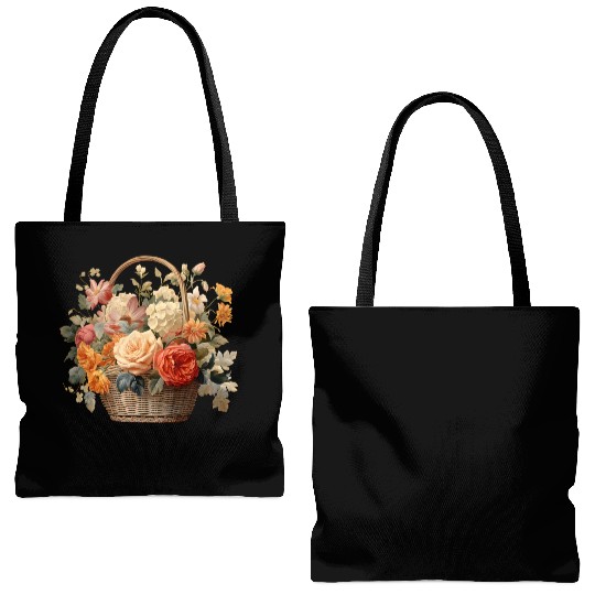Wild Flowers Tote Bags (AOP) Design - Funny gift
