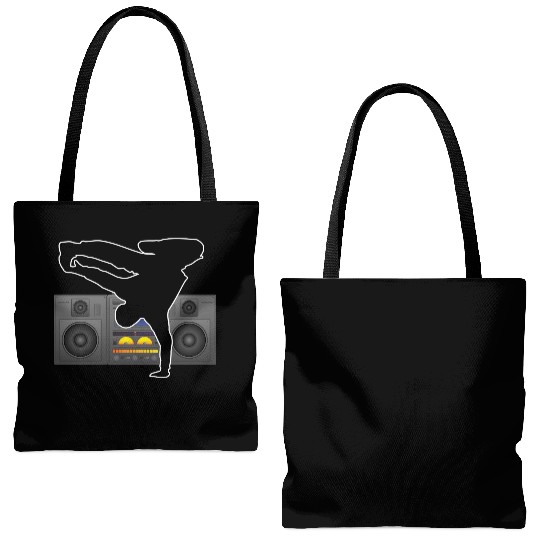 Breakdancer Hip Hop Street Dancer Gift Tote Bags (AOP)