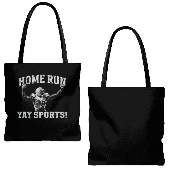 Home Run Football, Yay Sports! Tote Bags (AOP)