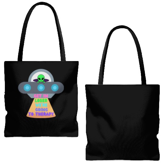 Get in Loser Tote Bags (AOP)
