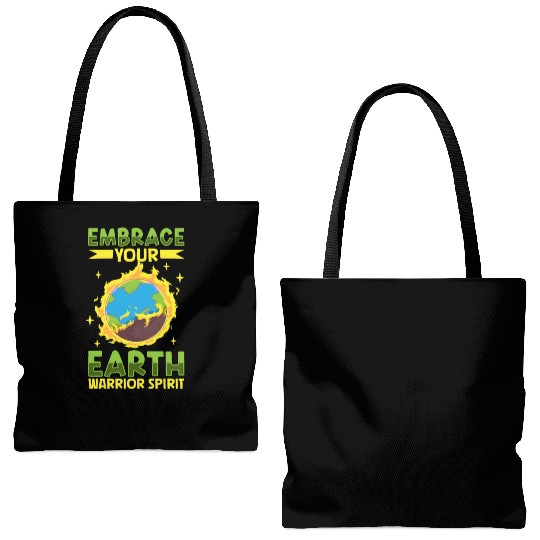 Climate Change Environmental Earth Day Planet Tote Bags (AOP)