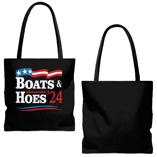 Boats & Hoes 24 Vintage Retro Meme Step Brother Tote Bags (AOP)