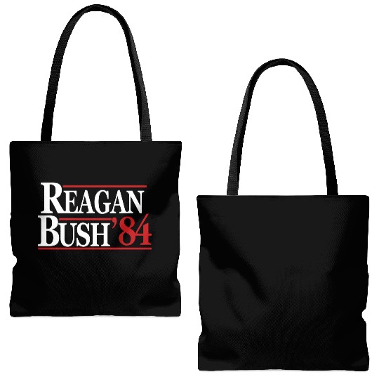 Reagan Bush 1984 V2 Tote Bags (AOP)